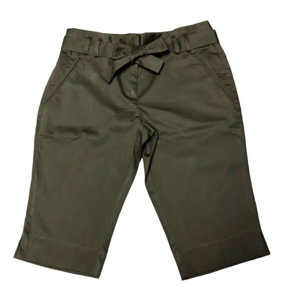THE LIMITED CASSIDY FIT OLIVE BERMUDA SHORTS SZ 6 NEW WITHOUT TAG - Picture 1 of 5